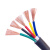 竹江电线电缆  RVV3*0.75平方国标3芯电源线 三芯多股无氧铜丝软护套线 黑色 50米/卷