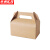 京洲实邦 西点烘培包装盒手提式外卖打包纸盒【牛皮纸大号*20个/16*9*8cm】ZJ-4164