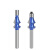 8柄双轴承木工铣刀具一条线级闪银蓝带线条修边刀头 8xR1.5带轴承