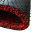 入户门地毯丝圈门垫大门口进门门外可裁剪脚垫子加厚防滑地垫工业品 黑红色 20MM厚 60X80CM