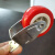 卷帘门配件导向轮 铝滑道导向轮滑轮轮子 底梁定位轮槽轮 红色一个