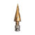 宝塔钻头高钴电动扳手金属铝木工多功能阶梯转头锥形开孔器扩孔器 螺旋4-32（十五阶）+400延长杆