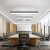 雷士照明（NVC）办公室吊灯LED长条吊线灯 商铺教室商用线条灯长条灯方通灯 50W-正白光-黑色-长1206*宽150mm