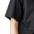 大杨C-003春夏季厨师服短袖上衣 后背透气 黑色 M码 西餐厅食堂酒店厨房工装 定制