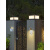 宏迪莱扁平太阳能柱头灯现代简约户外防水庭院别墅围墙 空白款/太阳能+接电[15cm1
