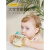 可么多么（como tomo）旗下1-2-3岁以上奶瓶吸管喝奶杯大宝宝儿童刻度牛奶杯PPSU 马尔斯绿-单把