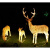 动真格（DongZhenGe）梅花鹿/长颈鹿大型户外动物景观灯鹿公园景区园林工程亮化草坪灯AA 小鹿一对