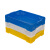 塑料长方形加厚面包箱大号装水果面包筐塑料筐周转筐级周转箱 蓝色 面包箱普通580*400*110