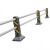 护栏机非小区交通围栏栅栏道路市政公路隔离安全城市人行道杆 1米高1米价格