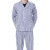 鸣固 病号服 条纹护理病号服 蓝白条病员服棉患者服 长袖套装 L码 ZG2310