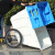 400L环卫垃圾车垃圾桶带盖带轮保洁车清运车大号手推车移动户外 400L垃圾车无盖(军绿色)