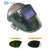 约巢热浪RL-280自动变光面罩电焊面罩安全帽太阳能参数调焊工头盔翻盖 护罩全黑款式 深灰色安全帽 带6张外片2个电子