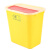 适用于方形利器盒锐器盒塑料一次性黄色垃圾桶加厚医疗专用废物桶 25L翻盖（20个）