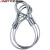 安达通 镀锌钢丝绳双扣 压制钢丝绳起重吊索工具 吊0.8T-10mm5m价 