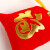 新年福袋首饰珠宝饰品包装红色绒布袋锦囊抽绳文玩束口小布袋定制 金边红9x7福字(50个装)0