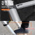 加厚铝合金伸缩梯子多功能折叠人字梯工程便携升降楼梯竹节梯 关节2.5+2.5米可变5米 德标加