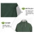 代尔塔/DELTAPLUS 407005 双面PVC涂层涤纶风衣版连体雨衣 绿色 2XL 1件 企业专享
