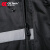 成楷科技 CKB-YX016 劳保加长雨衣成人男士 春亚纺布 一体式反光雨披防暴雨 黑色2XL码