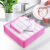 康丽雅 洗碗巾 K-2366 粉色+白色 8层棉纱30*30cm
