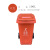垃圾分类垃圾桶50升干湿垃圾环卫带轮带盖大码小区户外垃圾桶 50L红色带四轮带盖上海款  有害垃圾