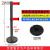 重安盛鼎 双层隔离带一米线栏杆道路护栏警戒线抽拉式围栏排队警示带 烤漆黑双层三米线