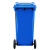 益美得 YY120A 可定制加厚挂车垃圾桶大号户外环卫酒店物业保洁桶 蓝色120L挂车款