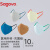 Sagovo 一次性灭菌口罩 立体折叠灭菌4层防尘独立包装口罩 中号 5色混色装共10只
