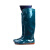 沸耐笙 XJY-130 PVC防水过膝塑胶平跟雨鞋 43cm军绿45 1双