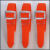 脚扣带白色加宽加厚电工爬杆脚扣安全带脚扣配件皮带绑带 宽3公分桔红色（对）