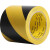 黄黑警示胶带pvc斑马线胶带地面划线地标线地板胶警戒黄色地标贴 [黄黑]宽48mm*30m 塑料管特厚款
