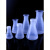 塑料三角烧瓶PP锥形瓶广口塑料摇瓶50 100 250ml带盖实验室瓶子工业品 广口无盖250ml