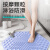 海斯迪克 浴室防滑垫 酒店淋浴房卫生间防摔六边形脚垫 浅蓝色(65*65cm) HKT-360
