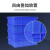 京度 395*395*125mm 零件盒分隔箱 塑料分格箱五金工具螺丝收纳箱 JDFLX-16 方6格 蓝色