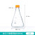 比克曼生物（BKMAM）玻璃三角瓶丝口刻度三角烧瓶带盖锥形瓶小口耐高温高硼硅实验室 3000ml