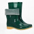 宇禄九州YC-063绿色中筒款耐磨防滑防水劳保胶鞋防汛雨鞋雨靴