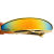 LISM新款cospaly电镀金银太阳眼镜舞台表演连体镜片男女时尚个性墨镜 5.金框镀膜蓝片