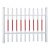 OEC GD-L100 塑钢围栏 护栏 1000*1000mm 红白色/白绿色可选(单位：平方米)