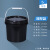 厂家批发pp材质美式机油桶5L化工涂料油漆桶塑料圆桶 白色