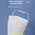 亚岳塑料桶冻干加厚方桶带盖密封pp手提防水涂料拌料桶化工机油桶 方桶白色16L
