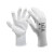 伍尔特官方（WURTH）0899401108 涤纶防护手套-PU涂层-白色-8号 , 5副