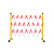 安晟达 伸缩围栏可移动式隔离护栏绝缘电力施工围栏道路防护 玻璃钢（管式）红白色 1.2米高*可伸5米