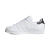 阿迪达斯 （adidas）女2024新款休闲板鞋 日常透气平底轻便防滑低帮系带户外鞋 White/White/Black 36