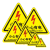 小心有电危险警示贴配电箱当心触电标识贴纸 机械伤人高温提示工业品 黑闪有电危险三角形加厚PVCxy 3.5x3.5cm