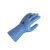 代尔塔 201920 9.5码 乳胶植棉防化手套长度30CM9.5码蓝色1副装