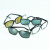 电焊眼镜焊工眼镜防打眼电焊镜护目镜氩弧焊烧焊电气焊防强光868 透明 1副