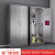 艾科堡 双门（201不锈钢）清洁柜 扫把柜 拖把柜清洁工具收纳柜 清洁用品柜储物柜工具柜 AKB-QJGJ-104