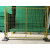 适用工厂可移动车间隔离网仓库围栏快递分拣网区域防护隔断护栏铁丝网 1.5米高*1米宽/套一网一柱一座