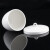 海斯迪克 HKLY-65 陶瓷坩埚 耐火耐高温带盖弧形坩埚 化学实验工具 坩埚25ml（10个）