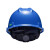 梅思安/MSA PE标准型安全帽 超爱戴帽衬 新国标蓝色 针织布吸汗带 D型下颏带 1顶 可印字