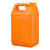 水杉塑料桶方桶油壶小酒桶食品级方形油桶2.5L/10kg5升公斤密封取样桶 5L-橙色